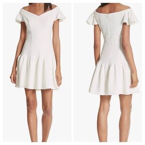 Rebecca Taylor Stretch Texture Dress Off white